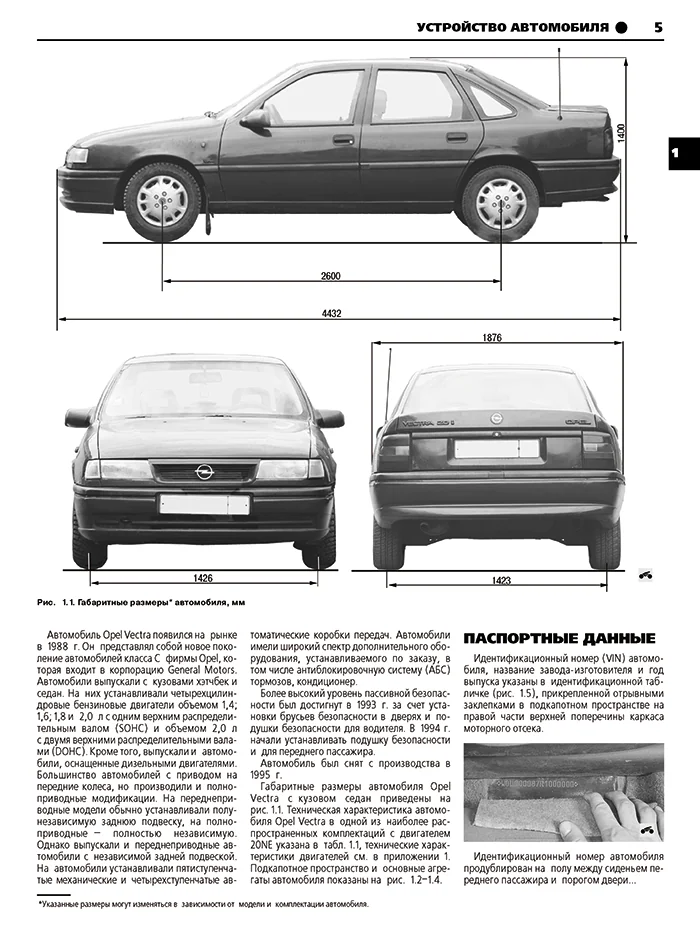 Книга: OPEL VECTRA А (б) 1988-1995 г.в., рем., экспл., то, сер. ШАР | Третий Рим